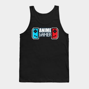 Anime Gamer - 8-bit Retro Pixel Classic Nostalgia Video Games Tank Top